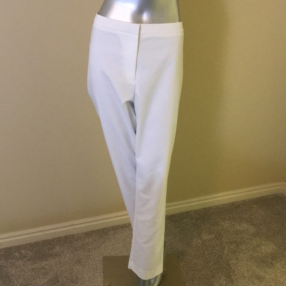 Calvin Klein Crisp White Ankle Dress Pants